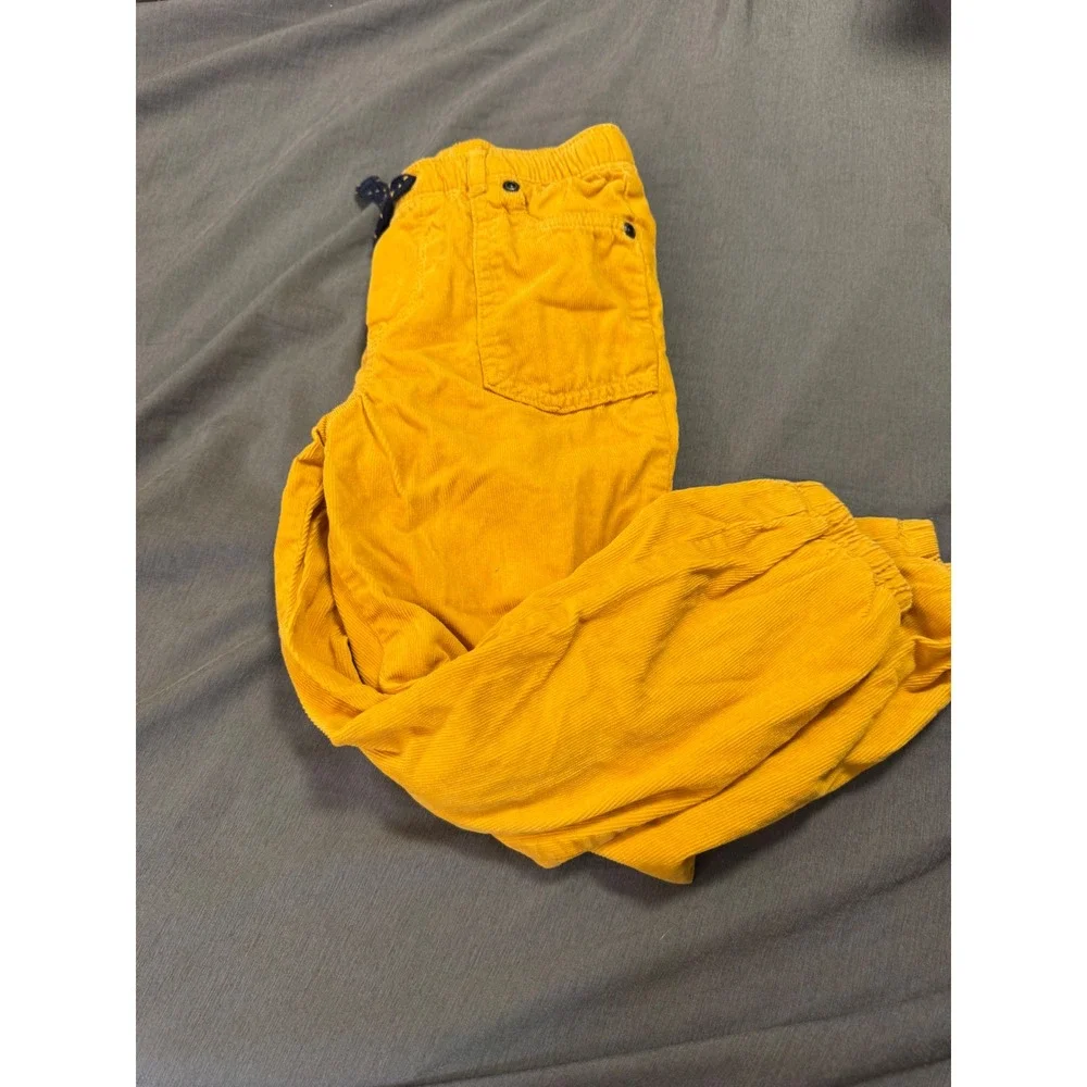 Gymboree Kids Mustard Yellow Corduroy Lined Jogger Pants 5T